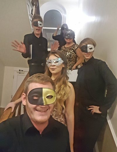 the team with mask
