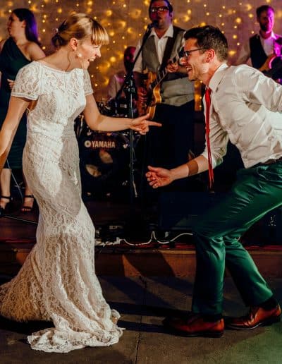 Meg and Tom dancing at their wedding