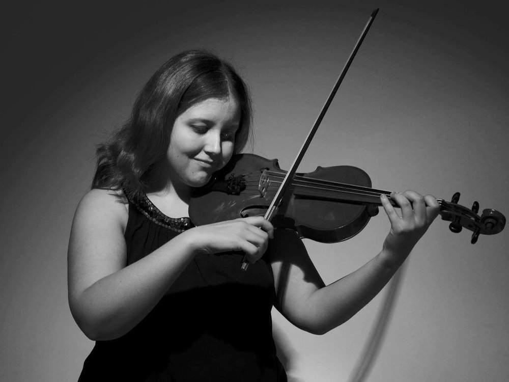 Sarah playing violin
